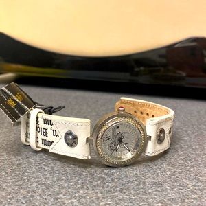 L.A.M.B. Crystal “Bloom To Perish” black/white watch - NWT
